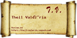 Theil Valéria névjegykártya